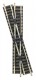 9162 Fleischmann Crossover 15 degree, left hand crossing, length 111 mm